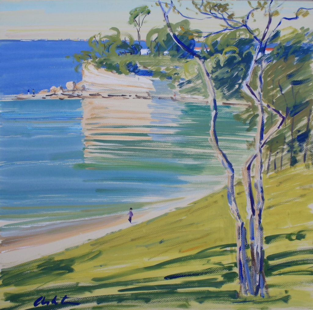 Morning Stroll, Scotts Point, Redcliffe - Graham Ashton Artist