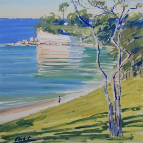 morning-stroll-scotts-point-redcliffe-graham-ashton-artist