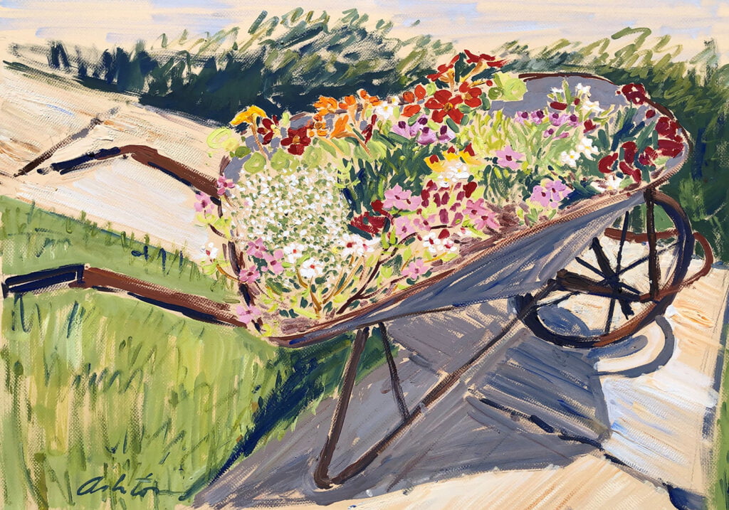 A Barrow of Blooms - Graham Ashton Artist