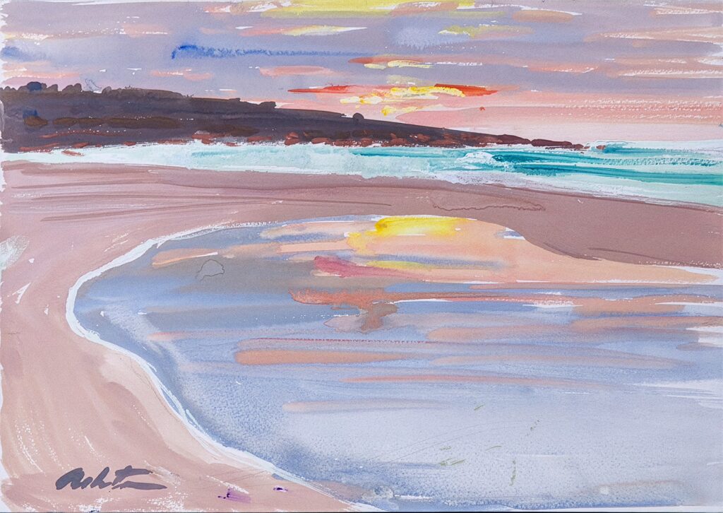 Sunset over Smiths Beach, Yallingup, WA