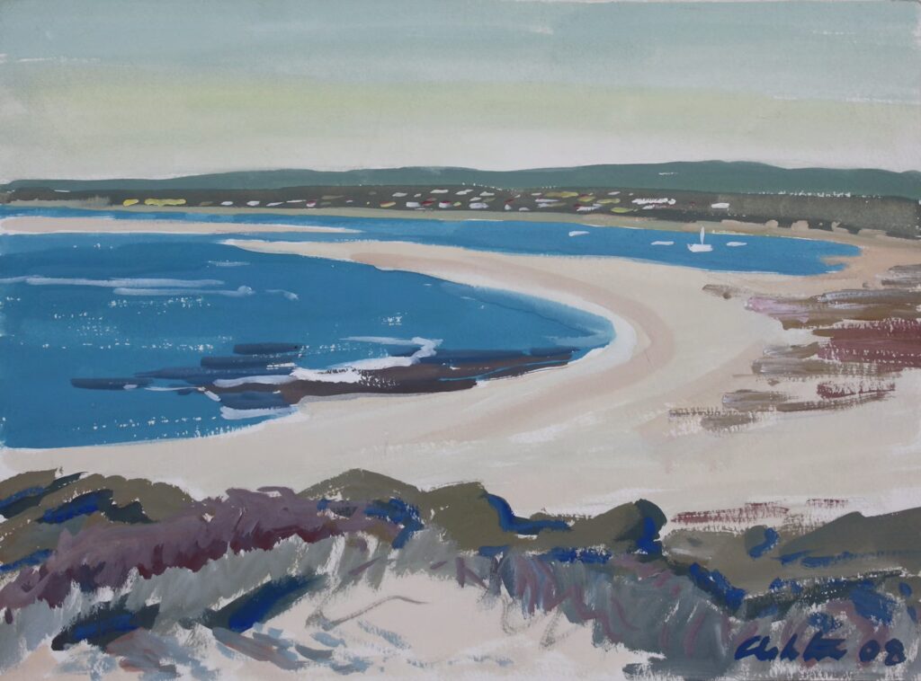 Murchison River, Kalbarri, WA - $695 (framed) Media: gouache on paper. Size: 28 x 38 cm