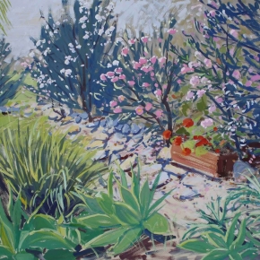 Camelia Garden in Winter - Graham Ashton Artist