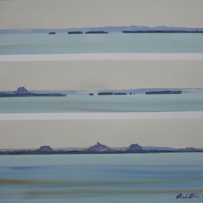 glasshouses-from-bribie-passage-graham-ashton-artist
