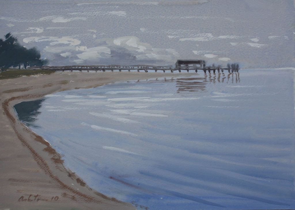Jetty Reflections, Bribie Island - Graham Ashton Artist