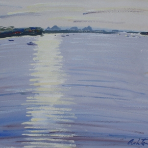 late-afternoon-sunlight-bribie-passage-graham-ashton-artist