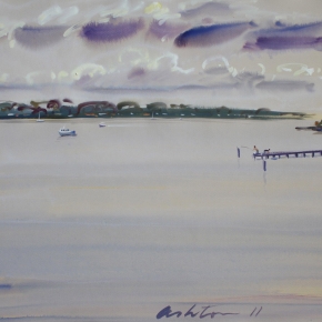 morning-tranquillity-bribie-passage-graham-ashton-artist