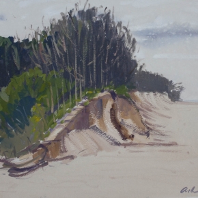 Sand Hills, Woorim Beach, Bribie Island - $500 (Media: gouache on paper. Size: 30 x 40 cm)