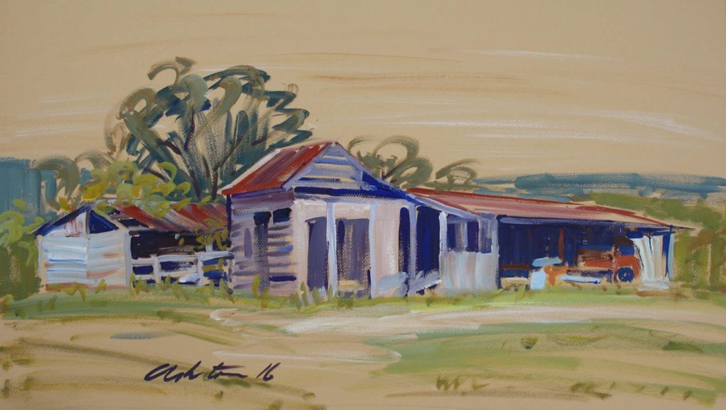 Yesterday's Icon - Sheds at Samford - Graham Ashton Artist